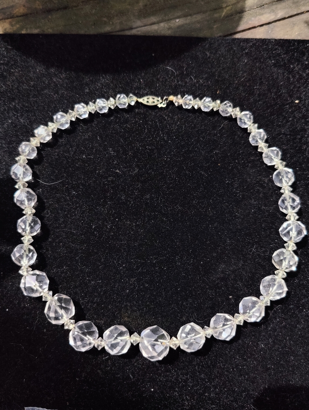 Antique Art Deco Rock Crystal Necklace